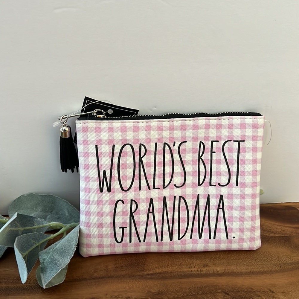 NWT Rae Dunn GRANDMA Zippered Pouch - Picture 2 of 13